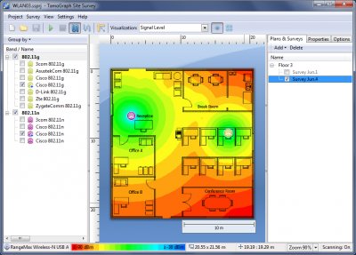 TamoGraph Site Survey для беспроводных сетей