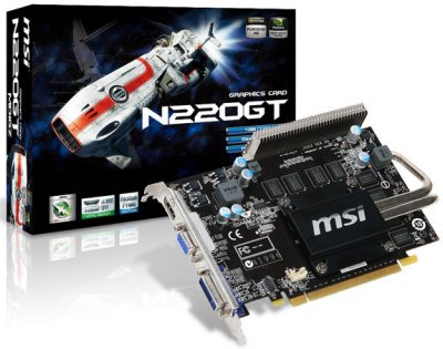 MSI выпускает GeForce GT 220 с пассивным охлаждением