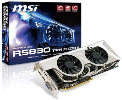 MSI готовит адаптер Radeon HD 5830 с кулером Tiwn Frozr II