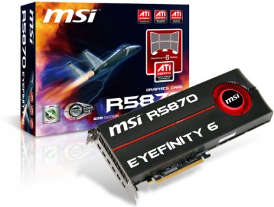 MSI R5870 Eyefinity 6 – поддержка 6 дисплеев!