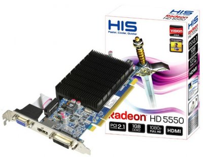 HIS анонсировала тихую Radeon HD 5550 Silence