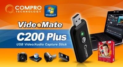 Compro VideoMate C200 Plus для оцифровки видео