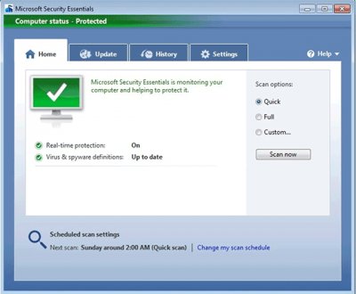 Microsoft Security Essentials Beta для первых 75 тысяч