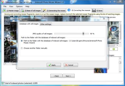 Artensoft Photo Mosaic Wizard 1.0 для создания фотомозаики