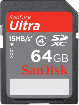 SanDisk Ultra SDXC 64GB – высокоемкая карта памяти