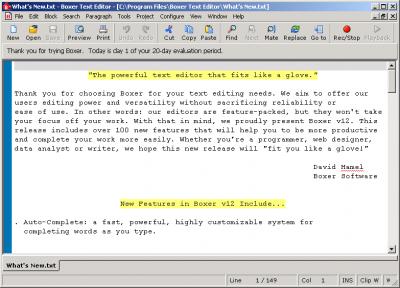 Boxer Text Editor 12.0.1